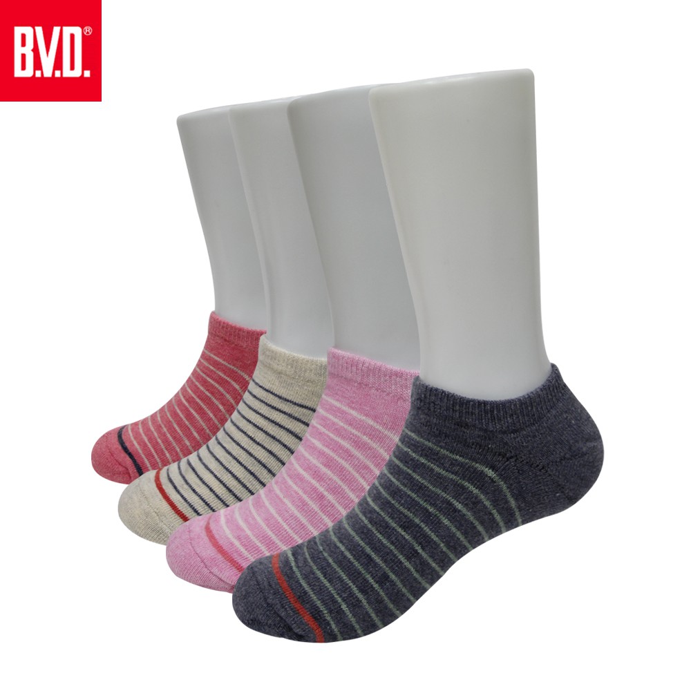 台灣製 現貨【BVD】簡約條紋氣墊童踝襪-B262.B263 童襪/短襪/船襪