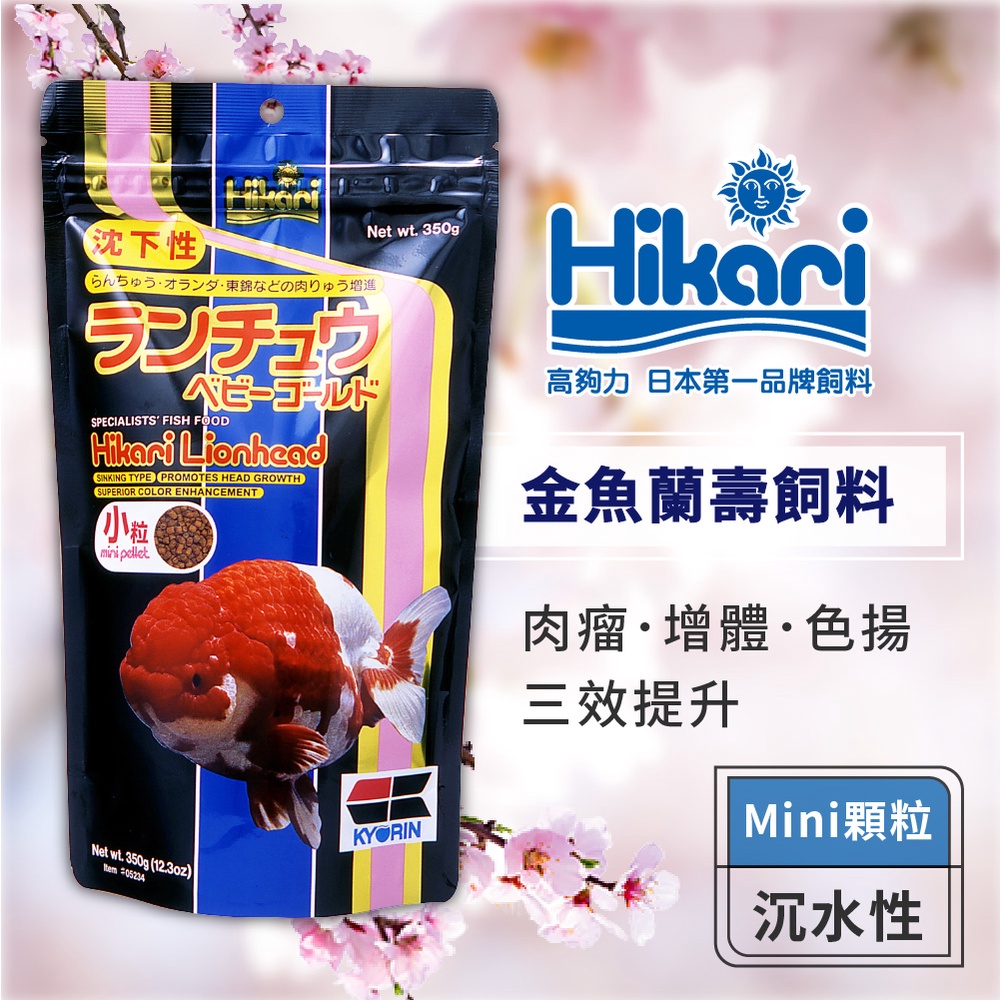 Hikari 高夠力 金魚蘭壽飼料 Mini顆粒 獅頭 蘭壽 東錦 金魚增豔增體