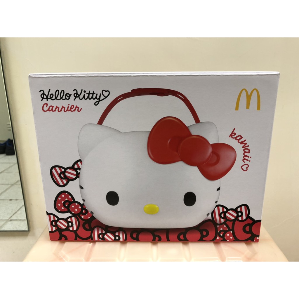 (現貨)全新 台灣 麥當勞 Hello kitty置物籃 置物籃 手提籃 聖誕禮物 新年禮物  情人節