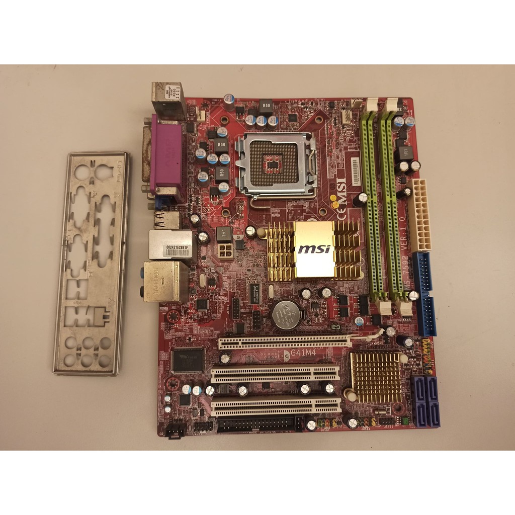 中古 二手良品 MSI 微星 G41M4-F (MS-7592) 775腳位 主機板 支援Q系列4核心CPU