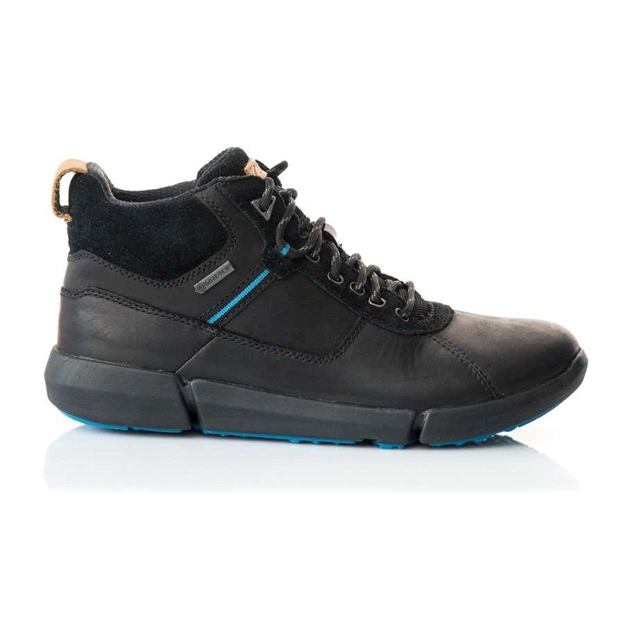 英國Clarks Triman Up GTX Black Leather Boots 真皮防水靴| 蝦皮購物