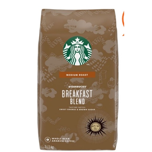 好市多熱賣商品 全新現貨 Starbucks Breakfast Blend 早餐綜合咖啡豆 1.13公斤