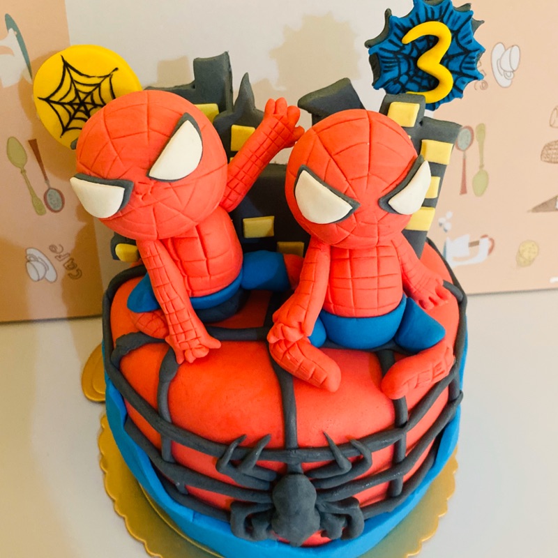 寇比造型蛋糕 蜘蛛人 客製化翻糖蛋糕