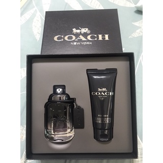 COACH NEW YORK 時尚經典 男性淡香水 60ML+沐浴精100ML禮盒