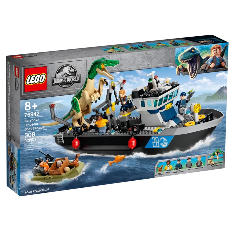 &lt;屏東自遊玩&gt; 樂高 LEGO 76942 侏儸紀系列 重爪龍快艇逃脫 現貨