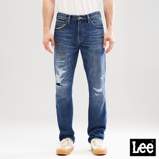 Lee 726 中腰標準直筒牛仔褲 男 101+ 中藍洗水LL220046527