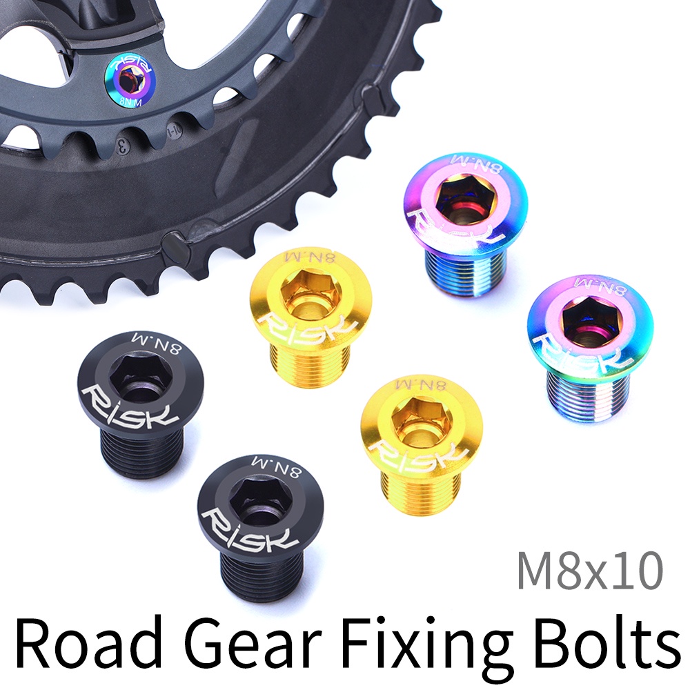 Bmx 固定齒輪軌道單 / 雙盤 GR5 (TC4) 鈦合金的風險 MTB 公路自行車曲柄螺栓螺母