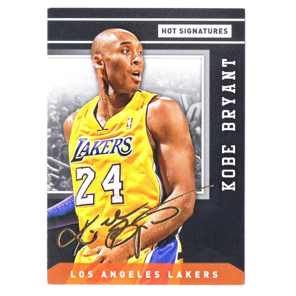 老大 Kobe Bryant 美炸NBA Hot Signatures系列海外版＂金漆印刷簽名卡＂ NBA 球員卡