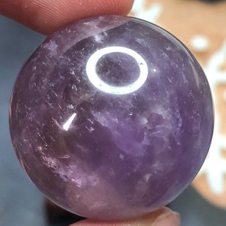 [源生晶][出清](J580) 紫水晶 水晶球 開運純天然 不占空間 擺飾 辦公擺飾 禮品 2.7cm+ 飾品