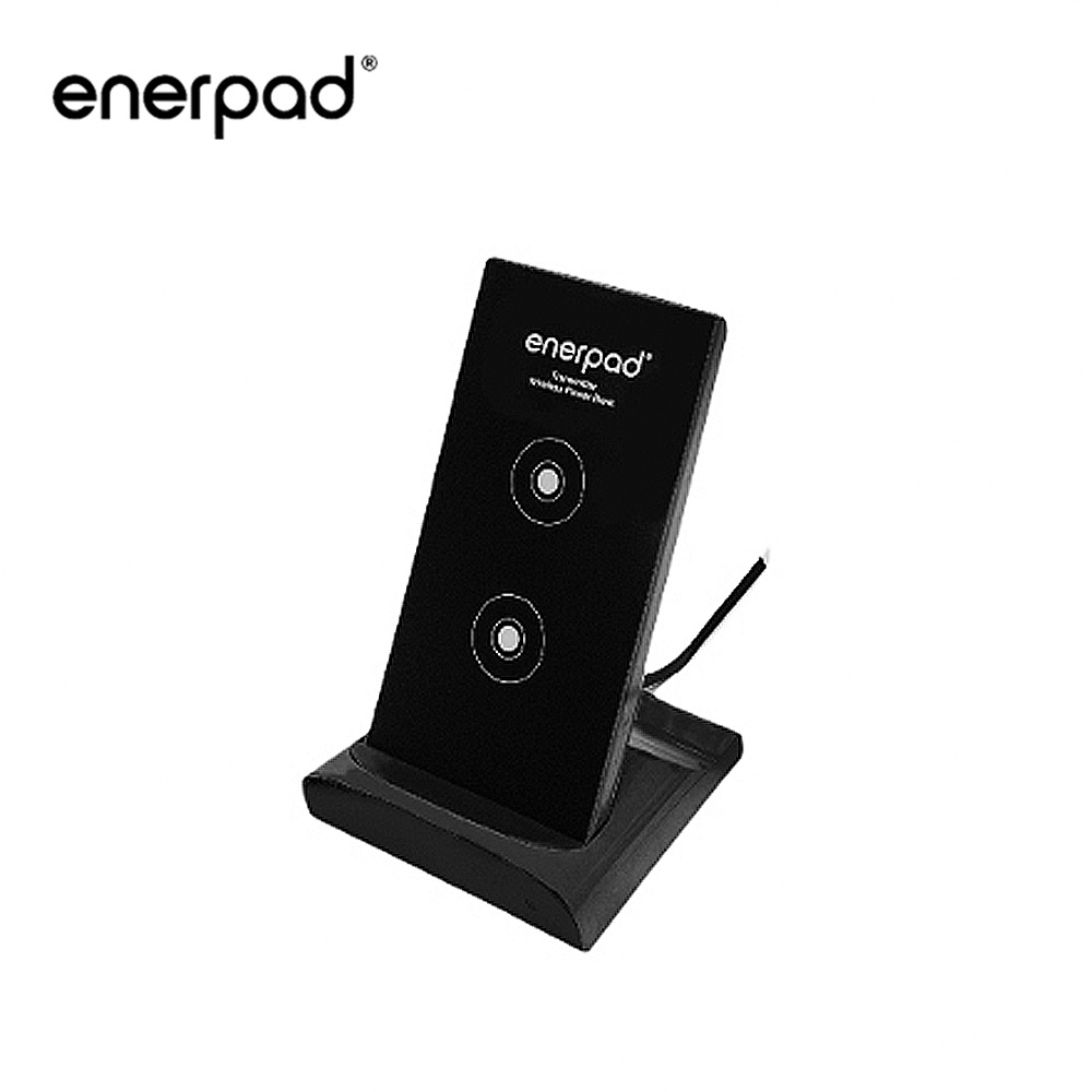 【enerpad】三合一無線QI座充行動電源5000mAh 黑 (DT-500) - 限時優惠中
