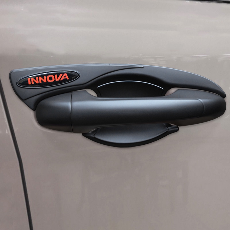 豐田 適用於 TOYOTA INNOVA 2016-2024 啞光黑色車門把手碗蓋,INNOVA AN140 外飾汽車裝