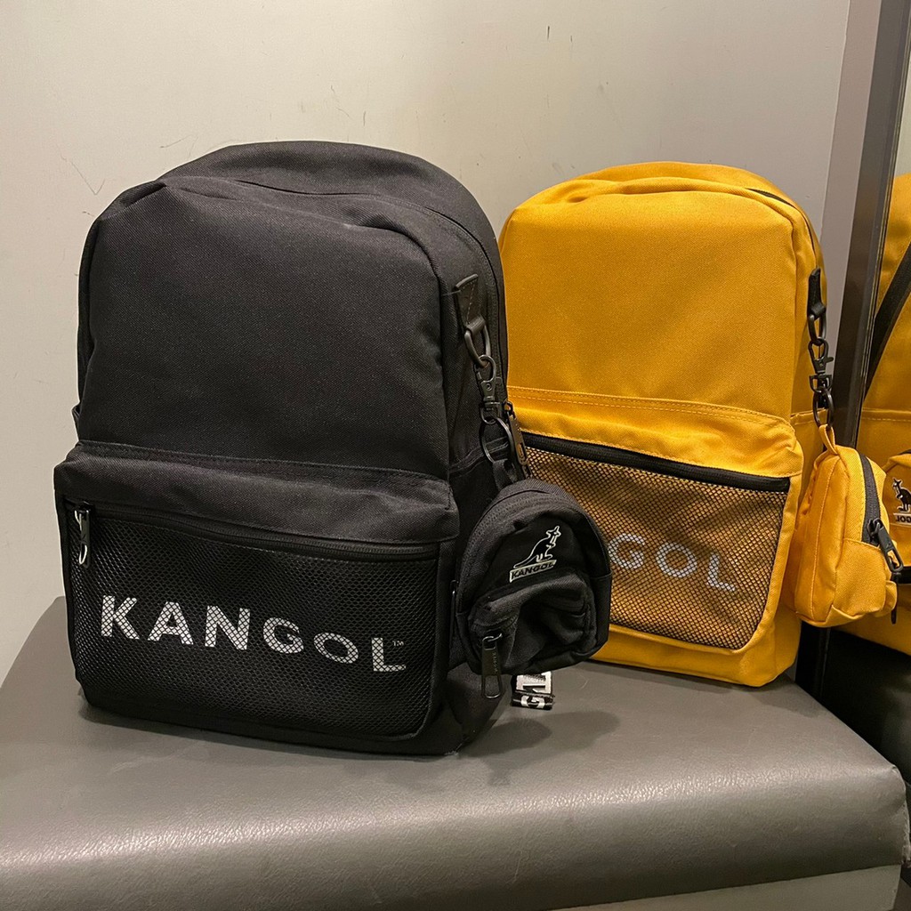 【R-MAN】 KANGOL Backpack 後背包 outdoor 附小包 黑 6125174020