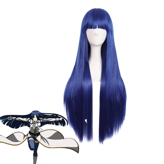 動漫人物銀魂今井信女cos假發藍黑色80cm長直發cosplay假毛 蝦皮購物