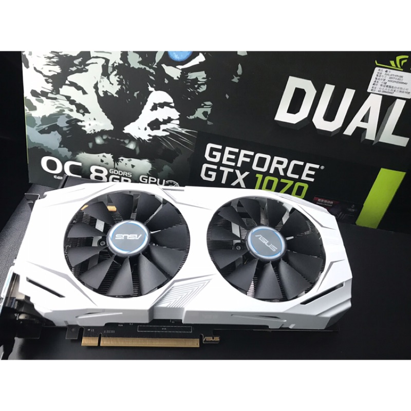 ASUS DUAL Gtx1070 保固內 免運 非礦卡