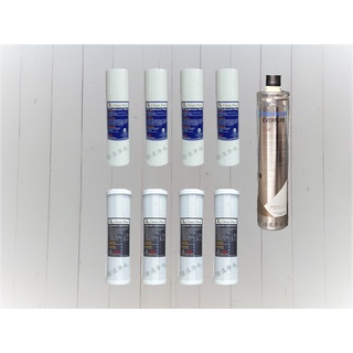 三道淨水器用套裝濾心組（PP+壓縮碳濾心+EVERPURE BH2）一年份濾心