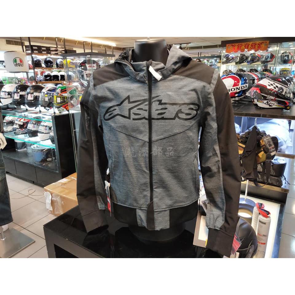 瀧澤部品 義大利 Alpinestars A星 RHOD WINDSTOPPER 防摔衣 黑灰 休閒 防摔防護 四件護具