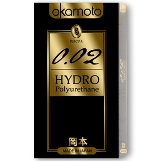 (Okamoto) 岡本衛生套 - 002超薄衛生套(HYDRO) - 水感勁薄 (6入) - 113061【情夜小舖】