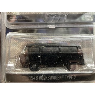 《模王》 1/64 美國綠光 模型合金車 1978 福斯 T2