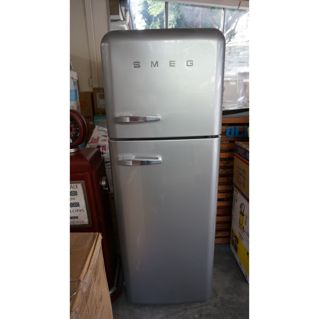進口義大利smeg 上冷凍下冷藏復古冰箱銀色220v 全新品出清 特價 79 999 蝦皮購物