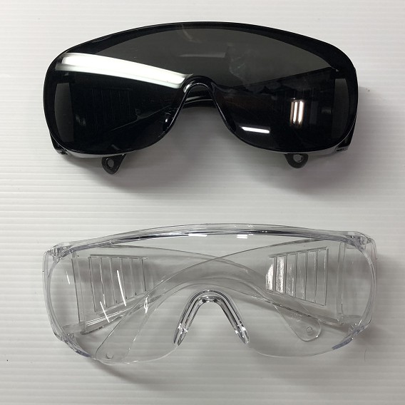 附發票安全護目鏡 透明  淺黑色  安全防護鏡 安全眼鏡 工作眼鏡