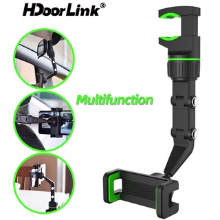 Hdoorlink 3 款多功能夾手機支架汽車後視鏡安裝手機支架適用於智能手機 GPS 座椅支架