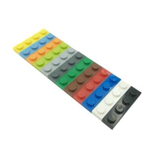 小顆粒DIY散件相容3710 MOC零配件 積木矮片矮板1x4孔 10片 積木零組件 矮片