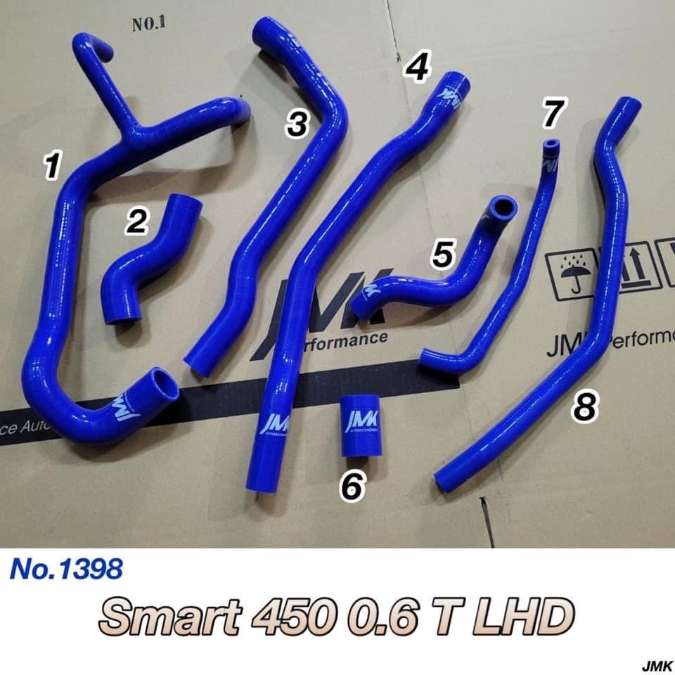 Smart 450 600 700 0.6t lhd 強化 矽膠 水管 附贈 束環