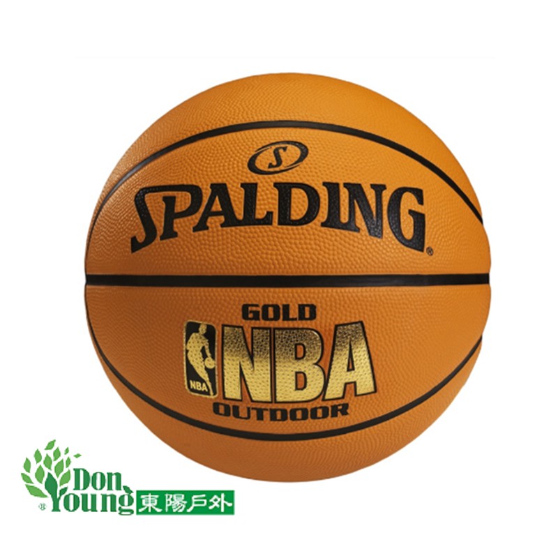 65折出清【SPALDING】斯伯丁gold outdoor 燙金NBA 7號藍球