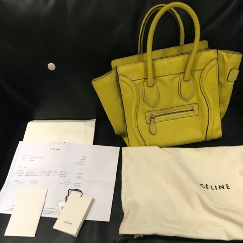 Celine Luggage 小牛皮囧臉包/微笑包