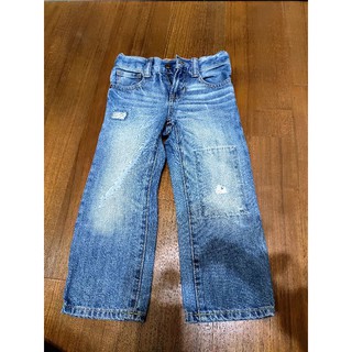 GAP刷白直筒牛仔褲/3歲