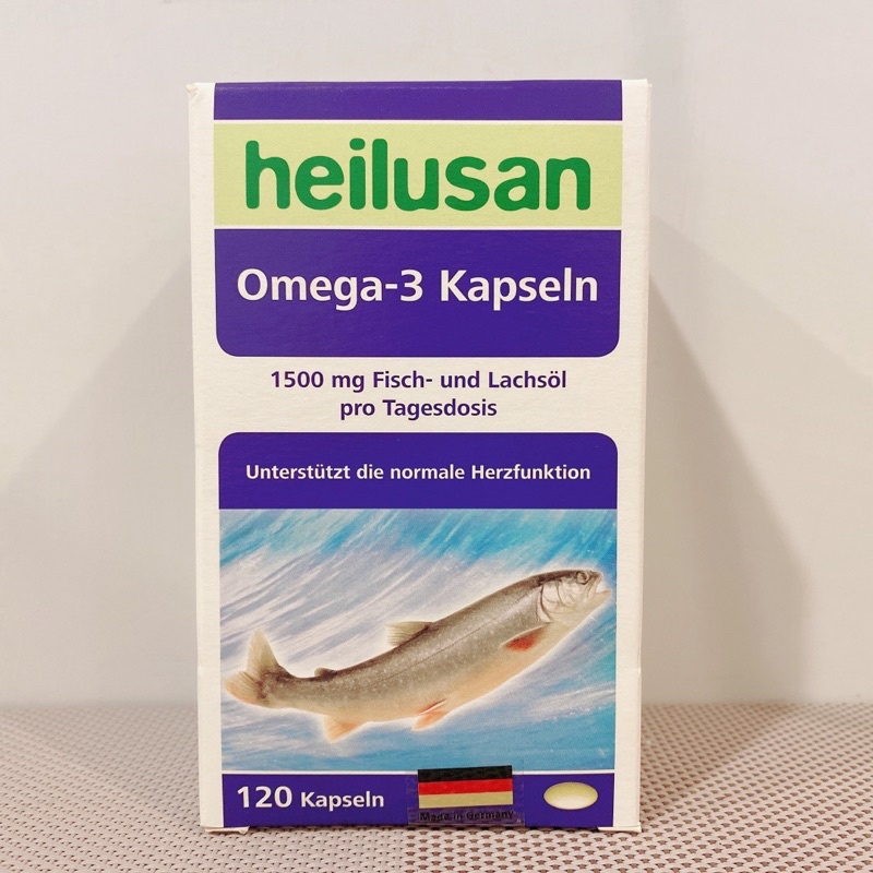 德國好立善 純淨深海鮭魚油 (120粒/盒) Heilusan德國好立善魚油