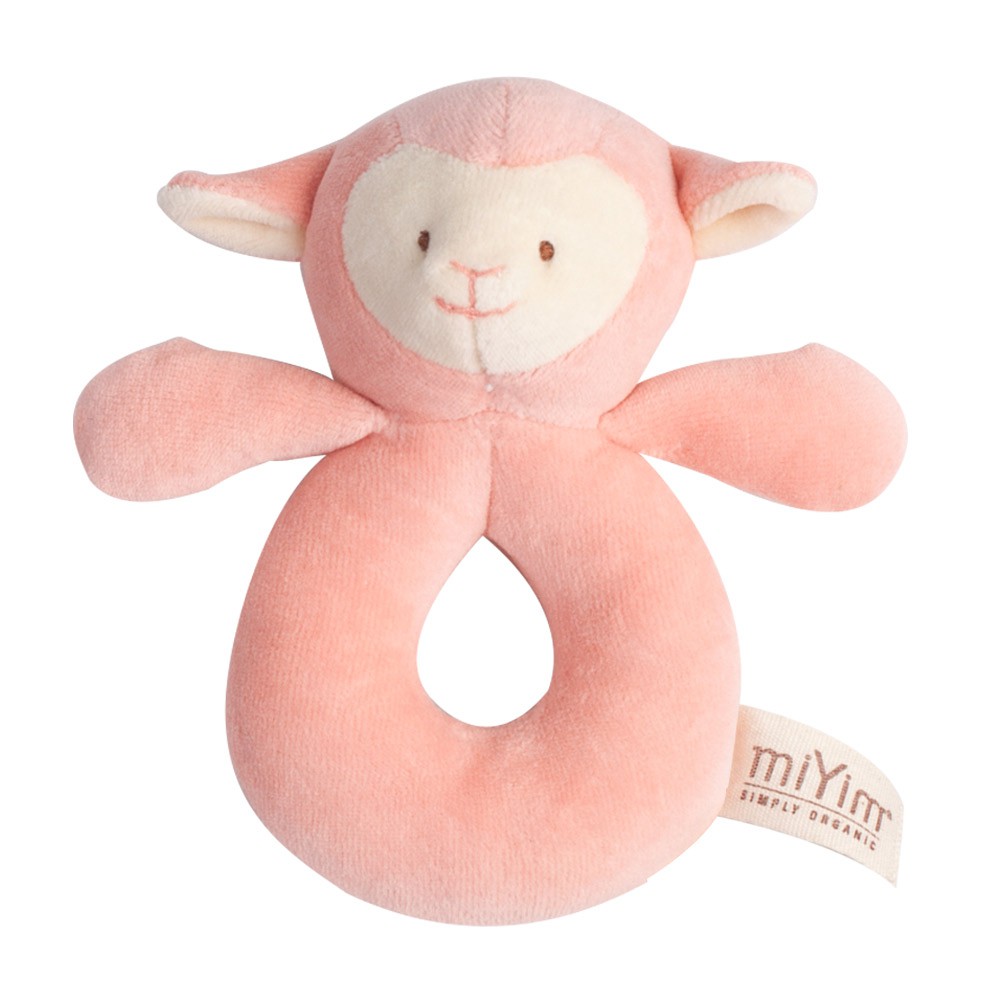 miYim有機棉 手搖鈴 亮寶羊羊 寶寶玩具 彌月禮物 送禮推薦 無毒 安撫娃娃 公司貨現貨
