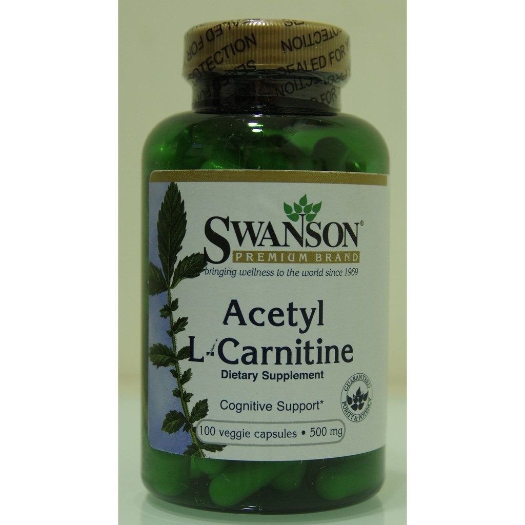 Swanson Acetyl L-Carnitine 500mg 100顆(乙醯左旋肉鹼)
