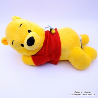 迪士尼 小熊維尼 Winnie the Pooh 側趴姿 蜜蜂 維尼 絨毛玩偶 娃娃 32公分