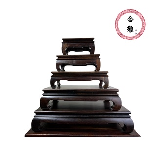 【合雅藝品】黑檀木【長方形底台】穩固型底座【多款可選】 展示座 展示架 藝品 底台 底座 (藝品 零售 批發)