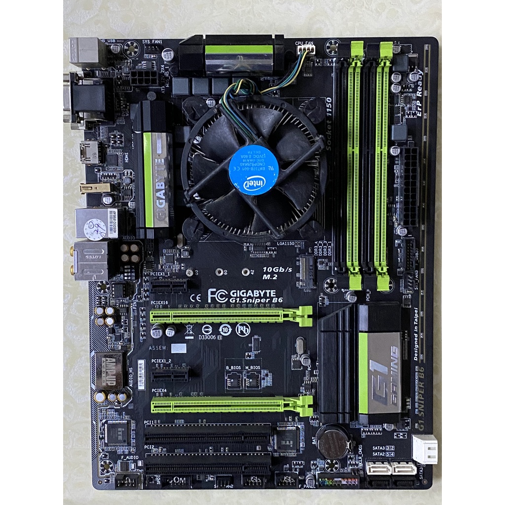 (二手主機板+CPU) GIGABYTE G1.Sniper B6 + Intel Xeon E3-1230V3