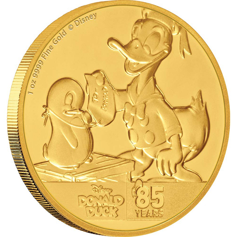 預購 - 2019紐埃-迪士尼-唐老鴨-85週年紀念-1盎司金幣
