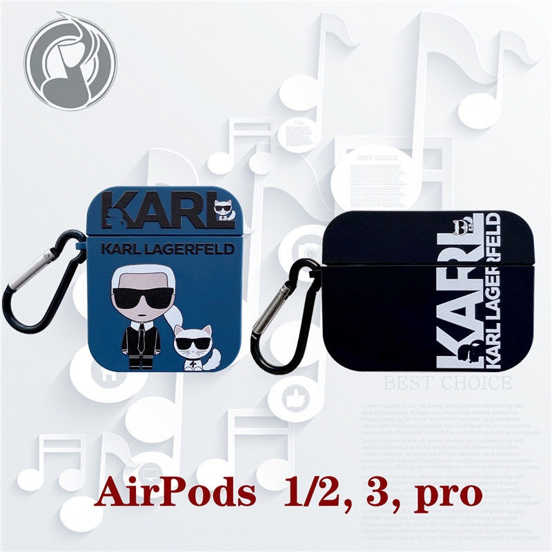 Airpods 3 保護殼 貓咪 KARL 耳機殼 適用 Airpods1 2 3 Airpods pro 耳機保護套