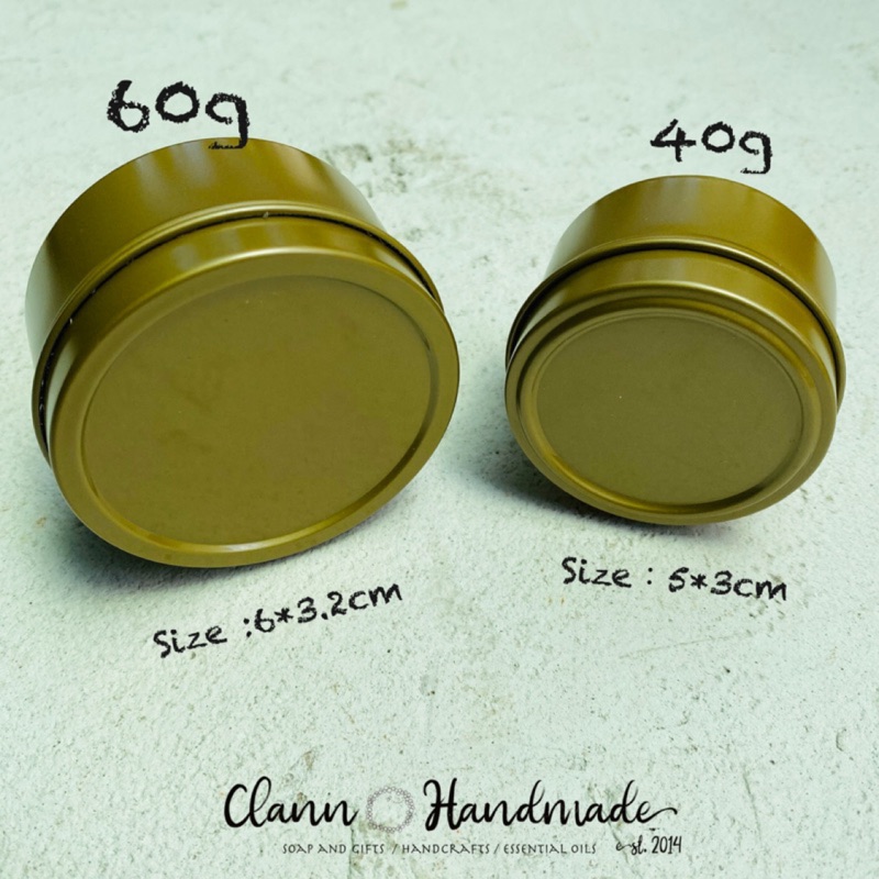 瓶瓶罐罐 厚身高質感 古銅色 蠟燭容器 馬口鐵盒 40g(3入)/60g(3入) 手工皂DIY 保養品DIY 蠟燭空杯