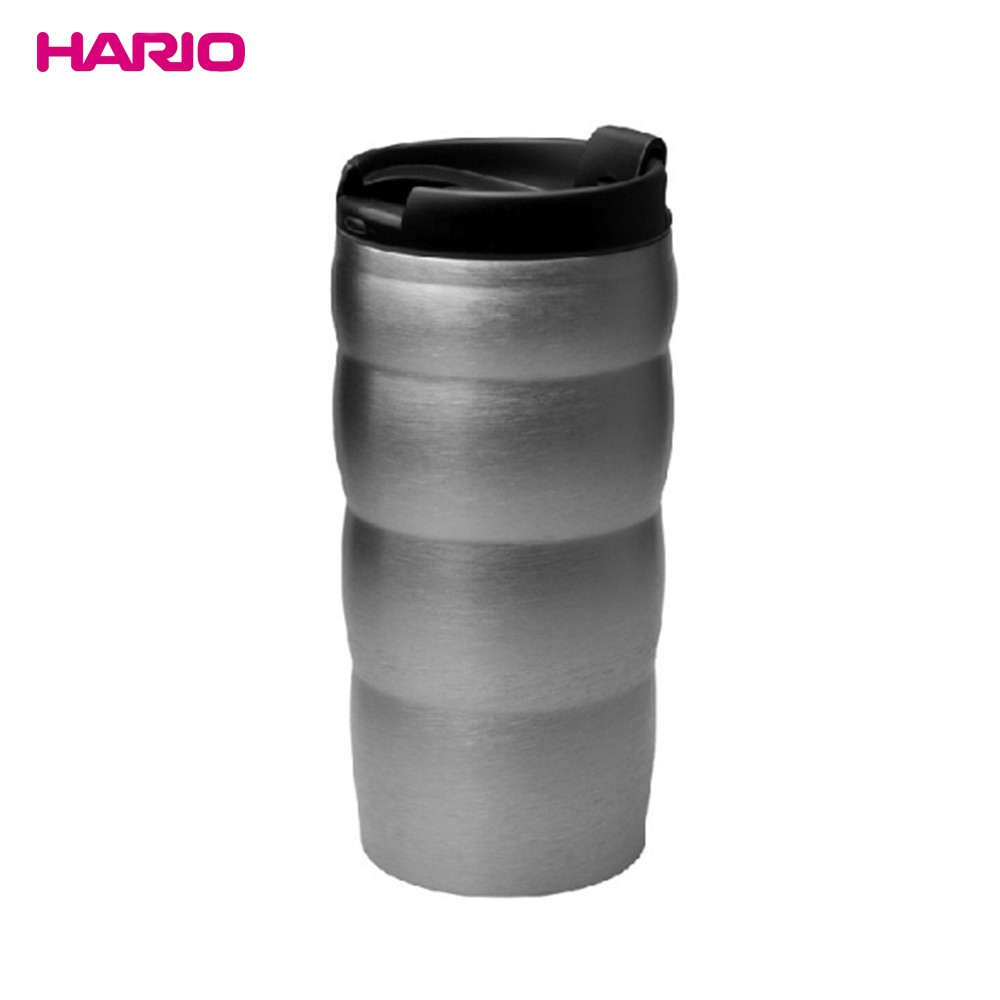 日本HARIO真空二層設計不銹鋼隨行杯350ml(雙色任選)