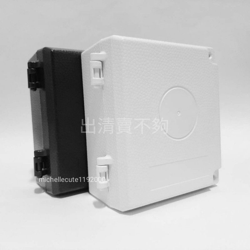 小型攝影機專用配線盒/室外防水盒/戶外監視器線路收納盒/集線盒/迷你方形收線盒/白色黑色 台灣製 裸裝