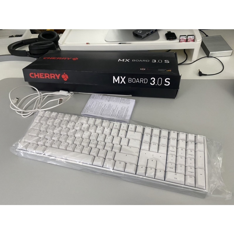 CHERRY MX Board 3.0 S 德國設計經典鍵盤 紅軸 白色
