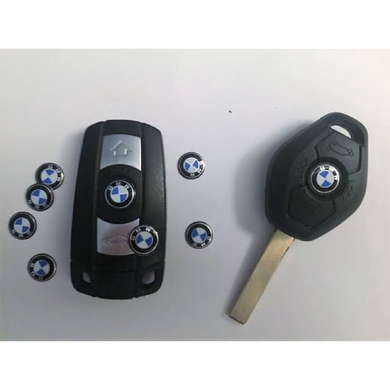 (B&amp;M精品）BMW 原廠 鑰匙廠徽、方向盤標 鋁片貼片LOGO KEY E87 E90 E91 F30 F20 F10
