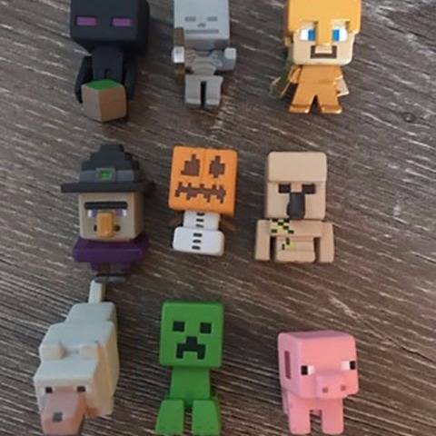 現貨免運 我的世界盲盒minecraft人物靜態手辦苦力怕史蒂夫原創像素模型 蝦皮購物