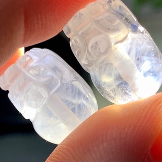 小極品-全藍針 貔貅10.5mm++（通孔）手珠手鍊DIY串珠隔珠配珠•點點水晶•