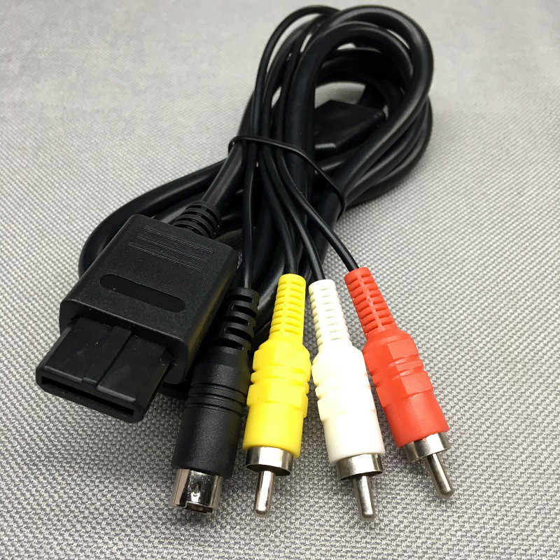 超級任天堂sfc Snes Ngc N64 S端子 Av線 Av S訊號線2合1多功能線桃園 蝦米小鋪 蝦皮購物