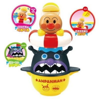 日本進口麵包超人Anpanman 洗澡玩具 洗澡遊戲 三件組