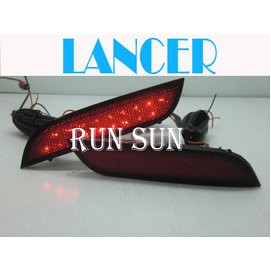 ●○RUN SUN 車燈,車材○● 全新 三菱 LANCER FORTIS 家庭版 LED 雙功能 後保燈 後保桿燈