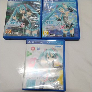 Psv 初音 未來 project Diva f/f2/x 亞洲 日文版 中文版 正版遊戲片 收藏