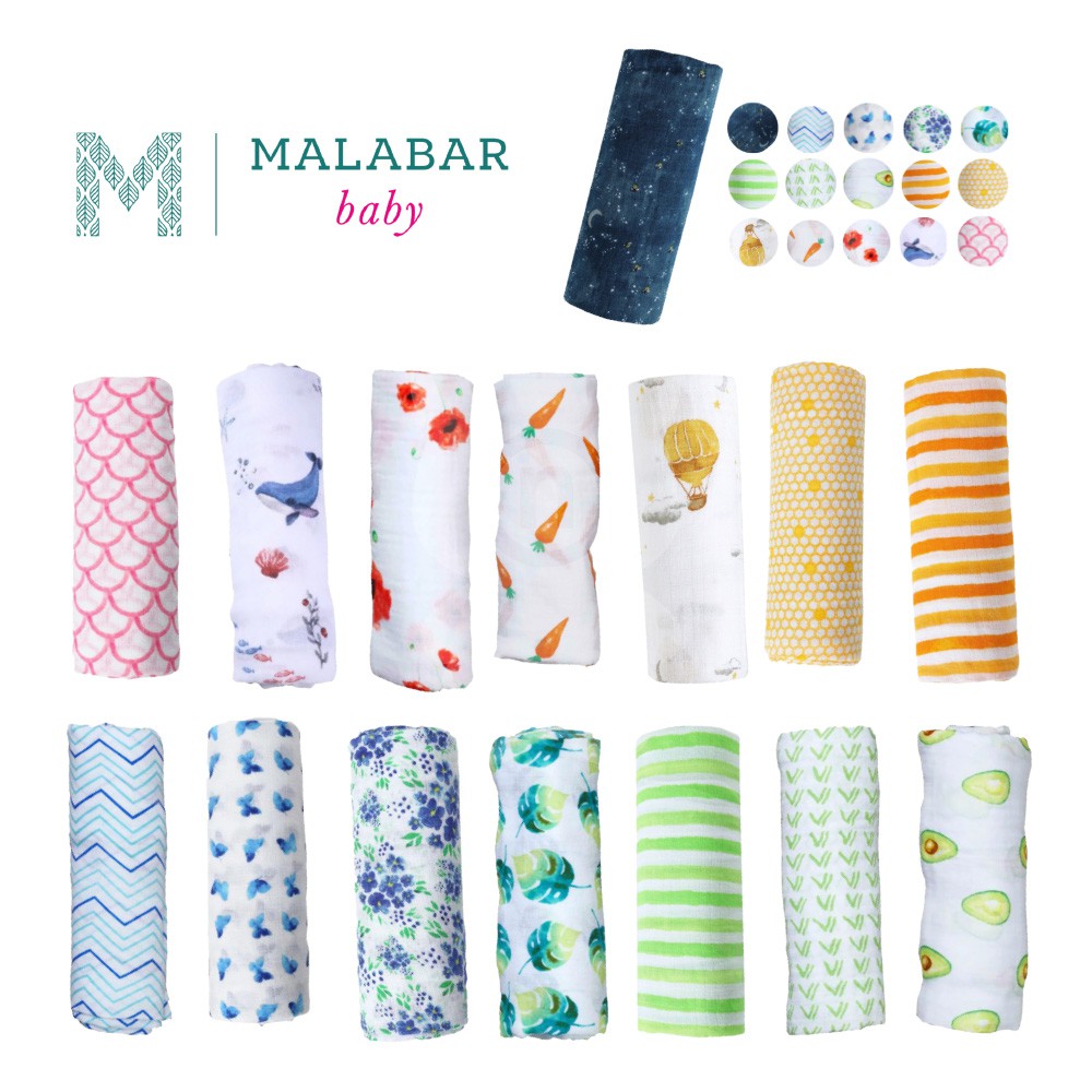 美國 Malabar baby 有機棉包巾【多款花色可選】